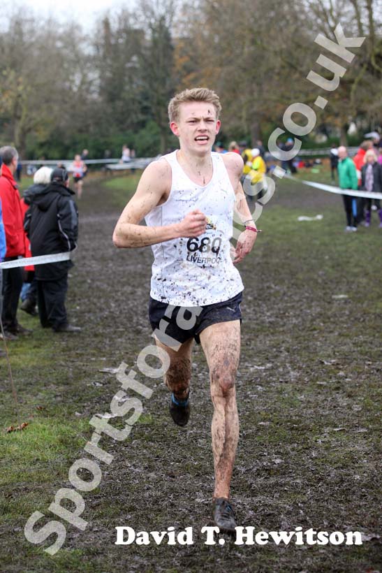 Luke Traynor during the under-20s mens 2012 McCain Liverpool Cross Challenge.